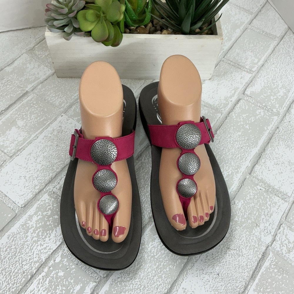 Abeo Pink and Silver Sandals